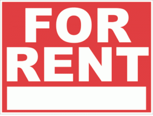 for rent sign